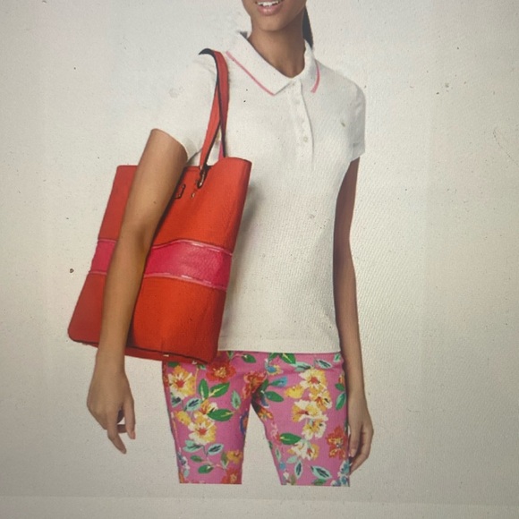 Kate Spade Grove Court Michelle pebbled leather tan yellow expanding tote bag - Picture 16 of 16